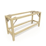 Hacker-Model HCT9851Z - Unterbauten aus gehobeltem Holz - 40 x 40 x 66 cm